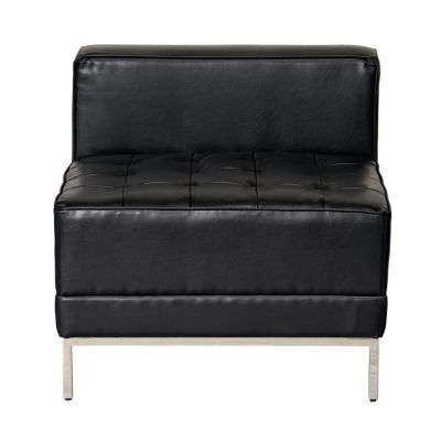 Image of Lenox Black Armless Chair